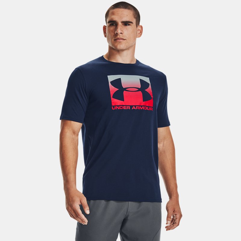 T-shirt a manica corta Under Armour Boxed Sportstyle da uomo Academy / Rosso XS
